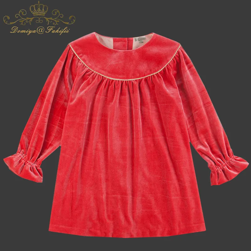 

2018 Spring Autumn Hot Casual Princess Christmas Velvet Dresses For Birthday Toddler Clothing Children Clothes vestido infantil
