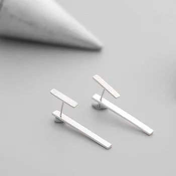 

Fashion Simple Silver Color Line Earrings for Women Brincos Pendientes Wedding Jewelry