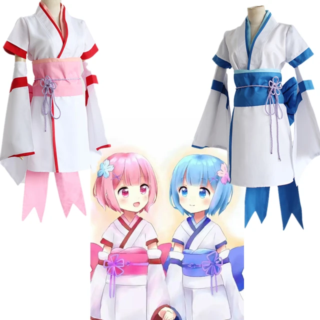 Japanese Anime ReZero kara Hajimeru Isekai Seikatsu Ram Rem Childhood