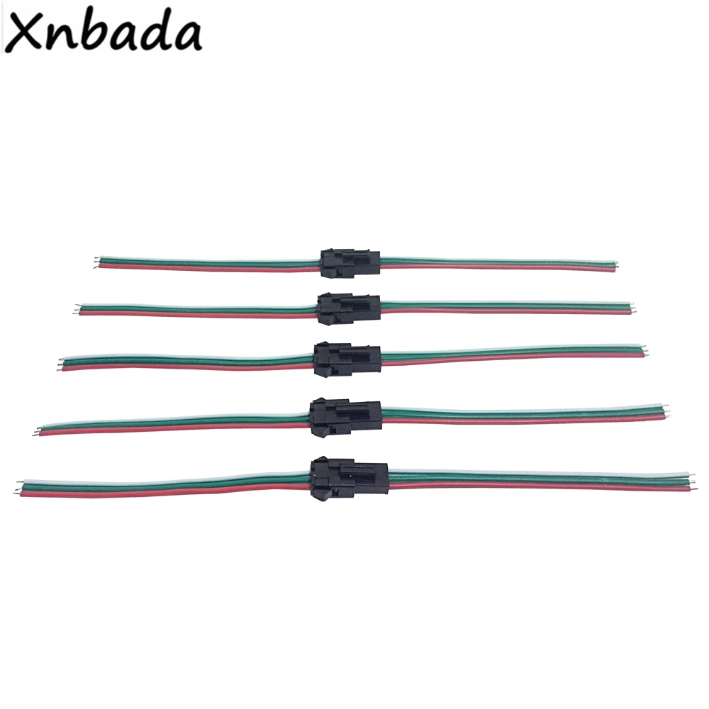 10 пар см 3Pin JST разъем гнездовой и наружный Разъемы 22AWG красный зеленый белый