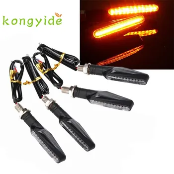 

Motorcycle accessories 4 pcs LED Turn Signal Indicators Amber Blinker Light Universal Motorcycle Light sep23