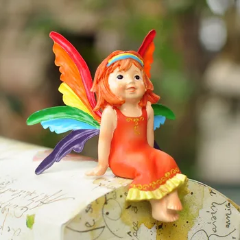 

Kawaii Cute Resin Craft Decorations Miniature Flower Fairy Christmas Xmas Party Garden Decor Gift Manualidades Crafts