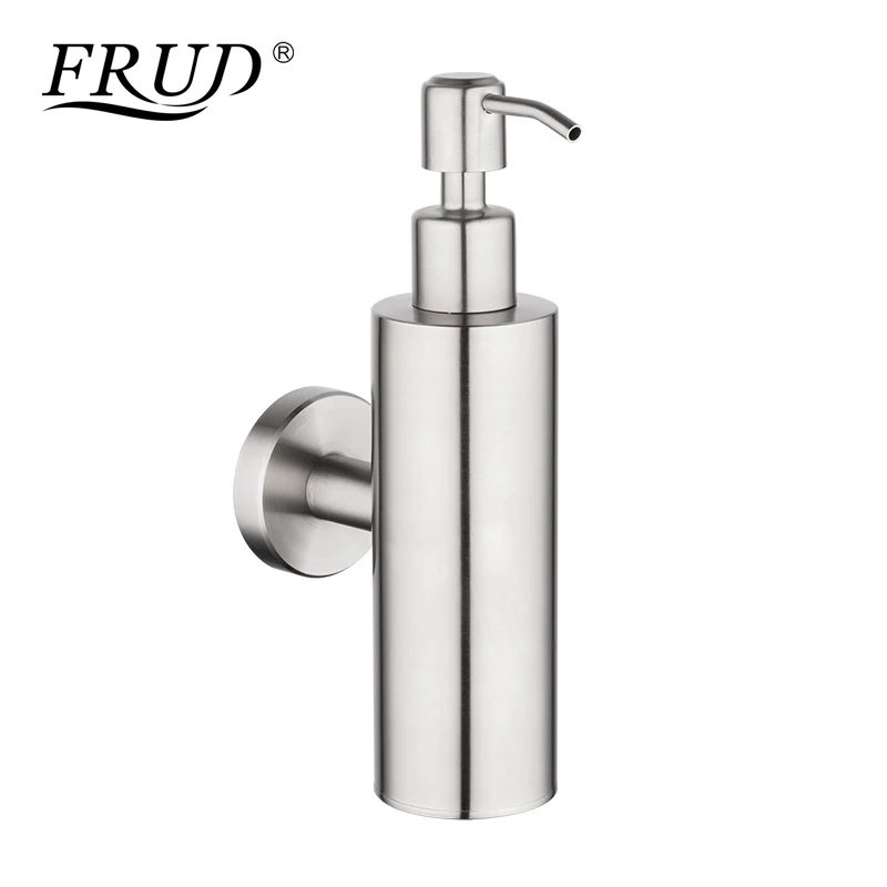 

FRUD New Arrival Liquid Soap Dispensers Wall Mount For Soap Bathroom Shower Lotion Shampoo Stainless Steel Liquid Soap Dispenser