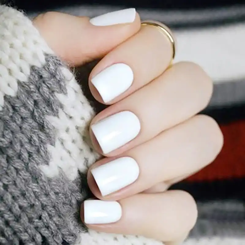 Get Short All White Acrylic Nails Nail And Manicure Trends For iPhone Free Wallpaper Short All White Acrylic Nails Nail And Manicure Trends Desktop Wallpaper
