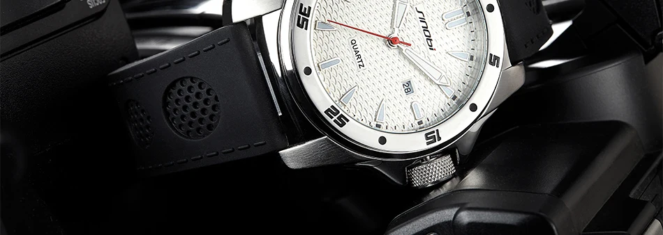 SINOBI спортивные Водонепроницаемый часы Для мужчин лучший бренд класса люкс Нержавеющая сталь Relogio masculino силиконовой лентой кварцевые