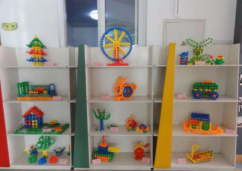 400 шт./упак. Монтессори Снежинка многоцветный строительные блоки игрушка кирпич Снег DIY блок сборка раннего обучения игрушка