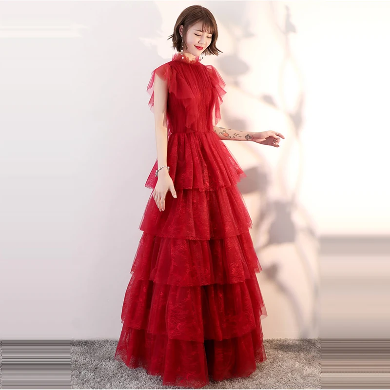 Это Yiiya вечерние платья винно-Красного цвета без рукавов Длина до пола сексуальное с открытой спиной модное дизайнерское вечернее платье вечерние платья LX920