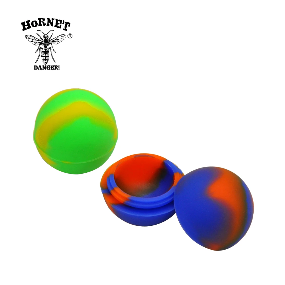 

1pc 6ML Sphere/cube Pill Box Wax Dry Herb Silicone Jars Silicone Container Wax Silicone Jars Smoking Accessaries.Color Random