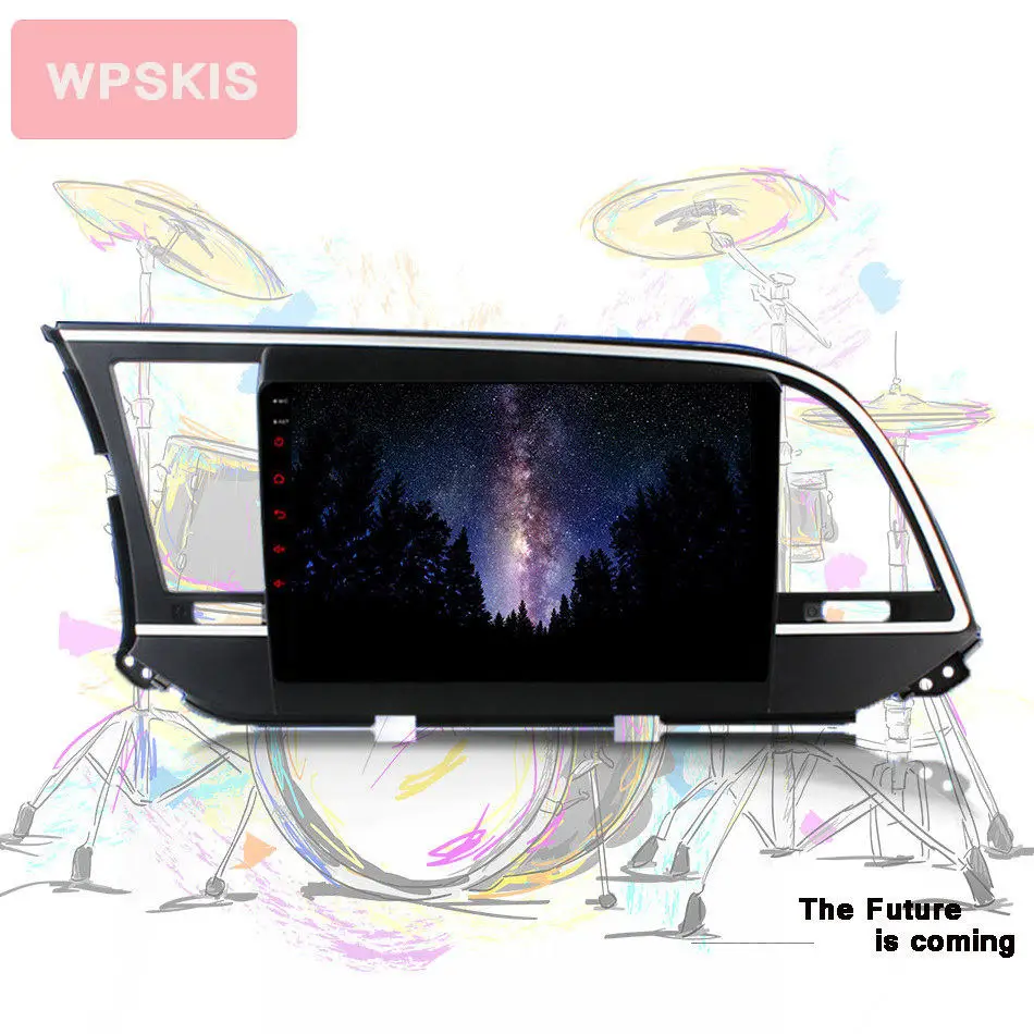 Perfect Android 9.0 car dvd gps player 8 CORE For HYUNDAI ELANTRA 2016 2017 2018 Avante MD gps navigation car stereo audio video player 3