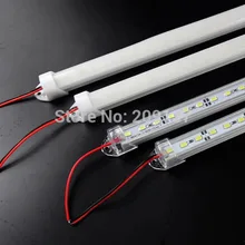 100 шт./лот белый 7000 К 5630 SMD светодиодный жесткая свет с крышкой 36 светодиодный S 50 см свет шкафа DC12V витрина светодиодный Жесткий Газа