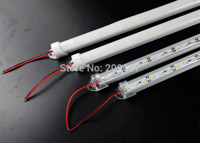 

100pcs/lot white 7000K 5630 SMD led rigid bar light with cover 36LEDS 50CM Cabinet light DC12V Showcase LED Hard Strip