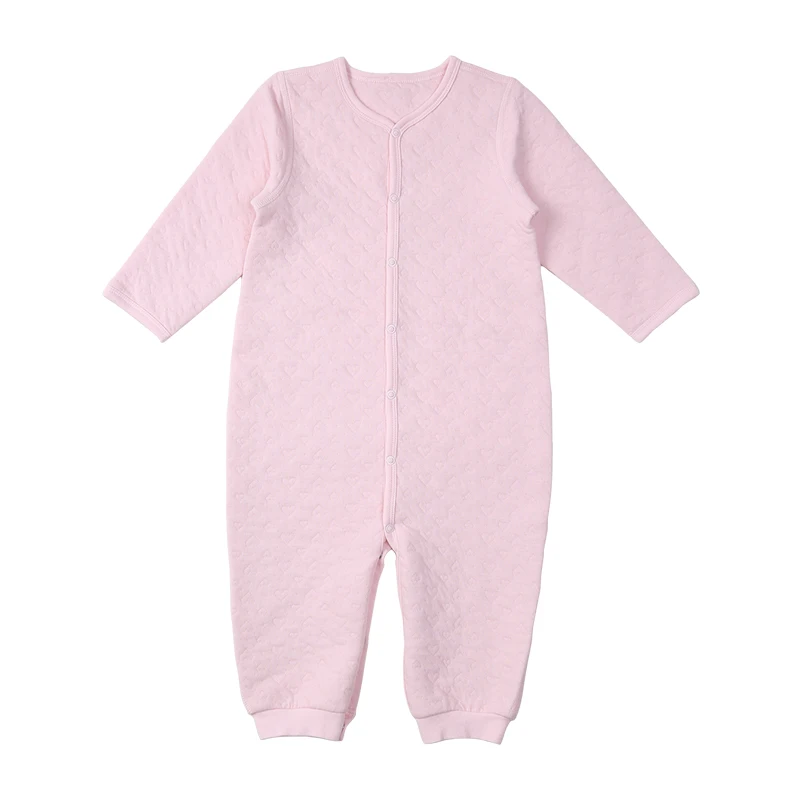 i-baby Premium Matelasse PIMA COTTON Baby Romper Cashmere Like Cotton Outfit Long Sleeve Newborn Cloth, Packed in Box - Цвет: Pink