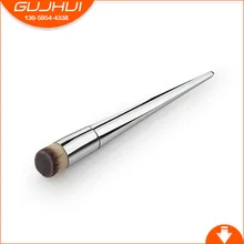 Silver Loose Powder Blush Makeup Brush Pro Foundation Brush Flat Oblique Head Face Cosmetic Contour Make up Brush Beauty Tools
