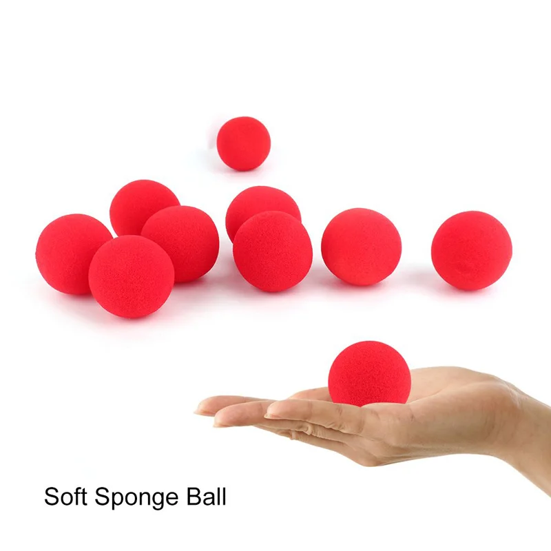

10pcs Finger Magic Tricks Props Sponge Balls Fun Close-up Street Classical Illusion Stage Comedy Tricks Magic Balls Kids Toys