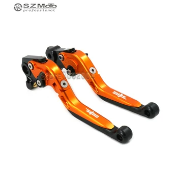 

For KTM 690 DUKE 690DUKE 2014-2017 2015 Aluminum Motorcycle Folding Extendable Adjustable Brakes Clutch Levers With Logo