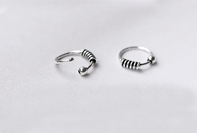 Женские серебряные серьги кольца с бали Huggie для носа A1595|huggies hoop|earrings silver ringshoop ear