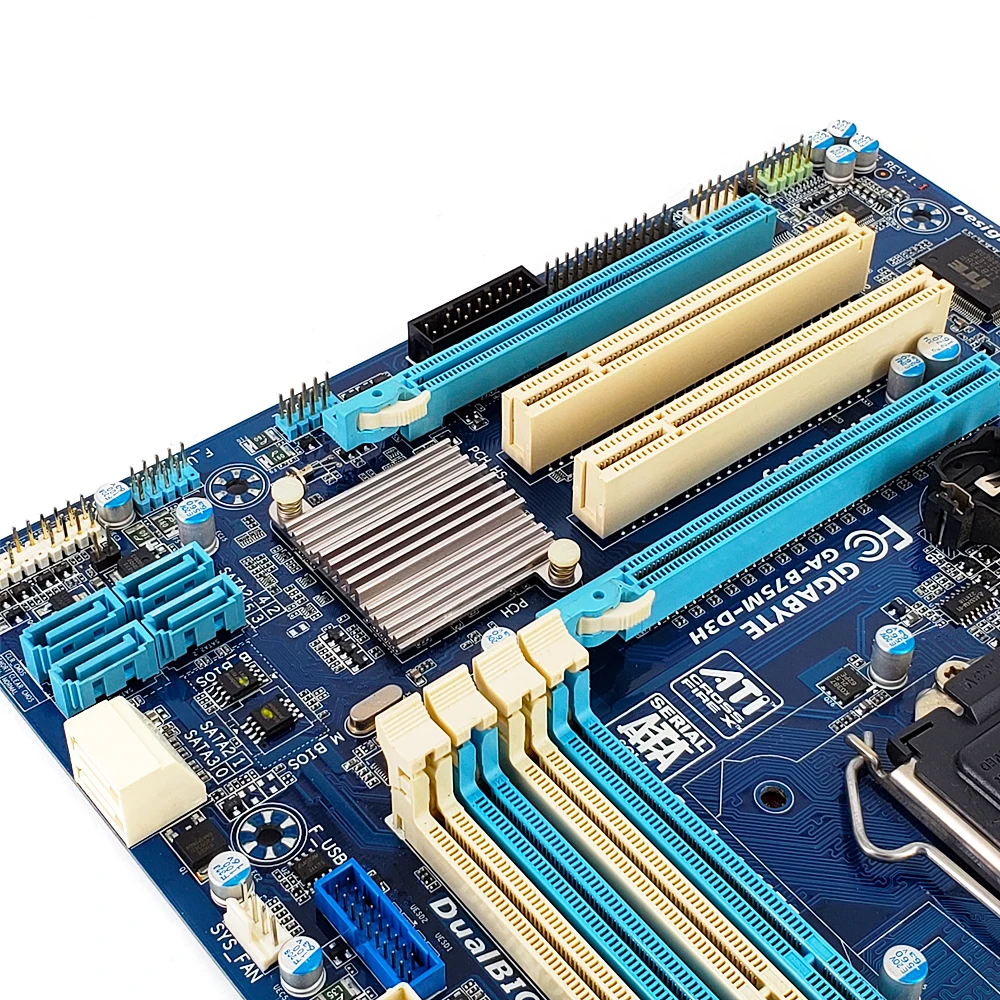  Gigabyte GA-B75M-D3H Desktop Motherboard B75M-D3H B75 LGA 1155 For Core i7 i5 i3 DDR3 32G Micro-ATX