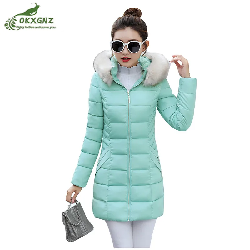 blue lake Chaud Slim Okxgnz Épaississement Survêtement Femmes Plume Long Hiver Manteau Veste Coton Nouvelles Moyen Blue Red Gra Le Bas Chemise Chaude black Af173 Vers pink pS6wxRq