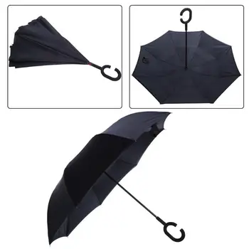 

Creative Double Layers Reverse Umbrella Inverted Folding Car Sun Umbrellas