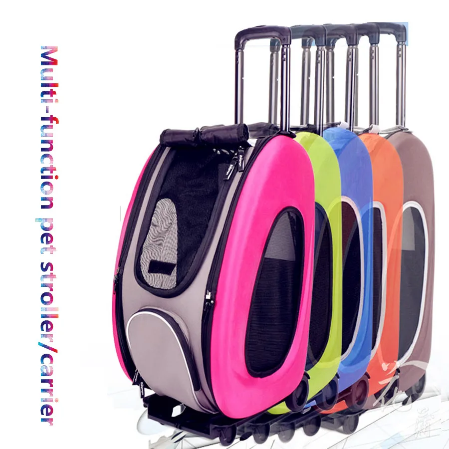 2017 New 5in 1 EVA Pet Carrier/Wheeled Carrier muiltifunction pet