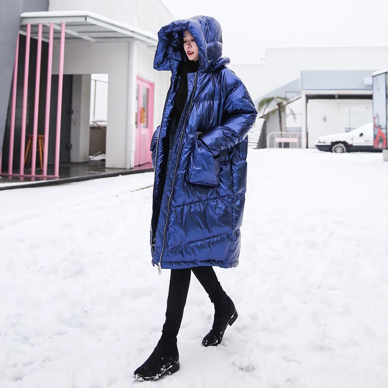 Women Winter Jackets Shiny Sustans Girl Coats New parka women's
