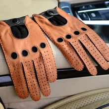 Мужские перчатки из натуральной кожи, кожа оленя, водительские перчатки, кожаная перчатка для мотоцикла, оленья кожа, мужские кожаные перчатки для вождения