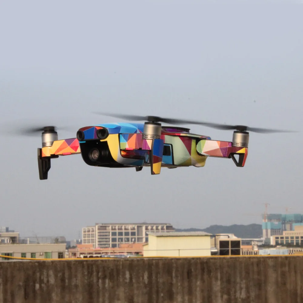 8 цветов на ваш выбор крутые водонепроницаемые ПВХ наклейки для кожи DJI MAVIC AIR Drone