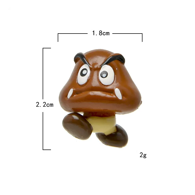 2017 Super Mario Bros Figure Mario Bullet Mushroom Tortoise Wall Well PVC Action Figure Model Toys DIY Decoration Gift
