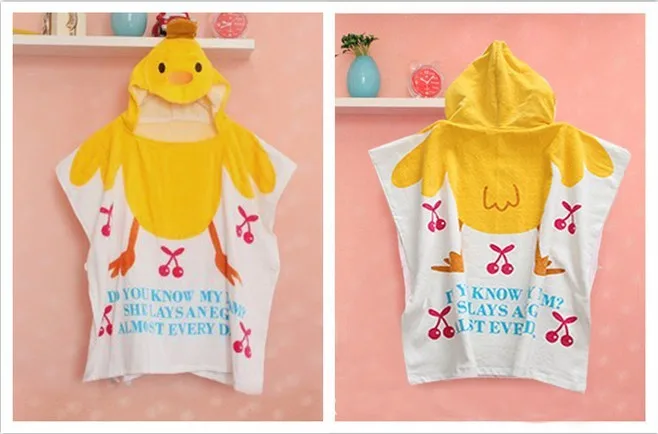 Детский купальный халат из хлопка с героями мультфильмов детское полотенце детские халаты детское пляжное платье детский халат пляжные полотенца