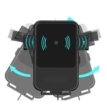 Универсальный дизайн Беспроводной Зарядное устройство Держатель Телефона, устанавливаемое на вентиляционное отверстие в салоне автомобиля Автомобильный держатель для телефона на магните для IPhone X 8 7 Plus для samsung S6 S7 S8 S9 Note8
