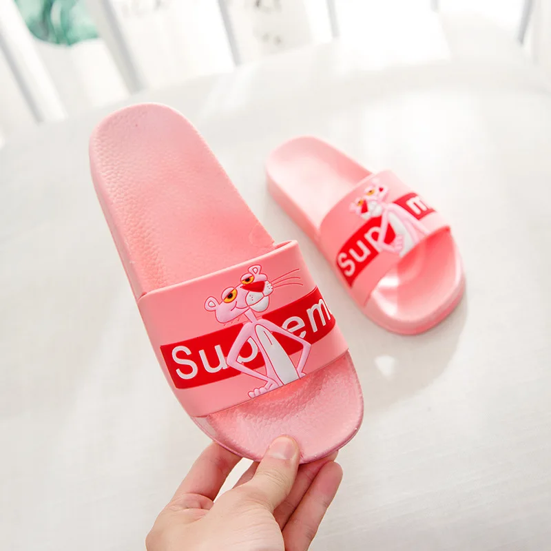

Slippers Summer Floor Skid Proof Home Floor Slippers Indoor Family Stripe Flat Bathroom Bath Sandal Slippers Women house shoes
