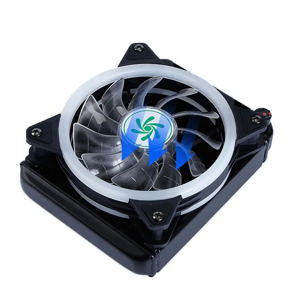 

New Ultra-thin Desktop PC Computer Colorful Light Water Cooling CPU Cooler Radiator