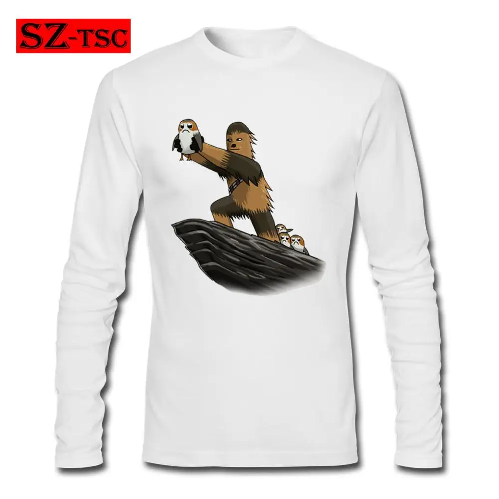 

Star Wars The Porg King Men T shirt Fashion Design tops Star War The Darth King Pokemon Printed T-Shirts Hipster Long Sleeves
