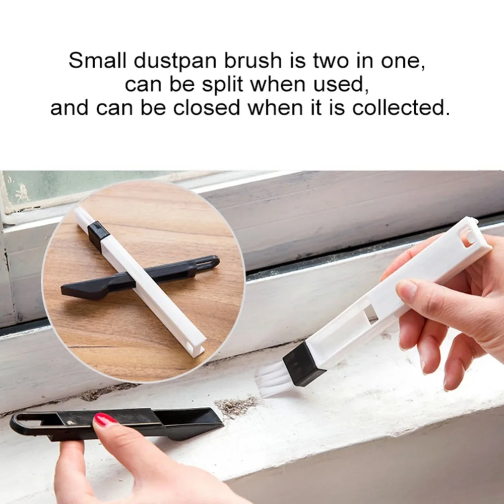 Best Selling 2018 Products multi-function window slot brush with dustpan screen keyboard drawer wardrobe corner cleaning brush (4)