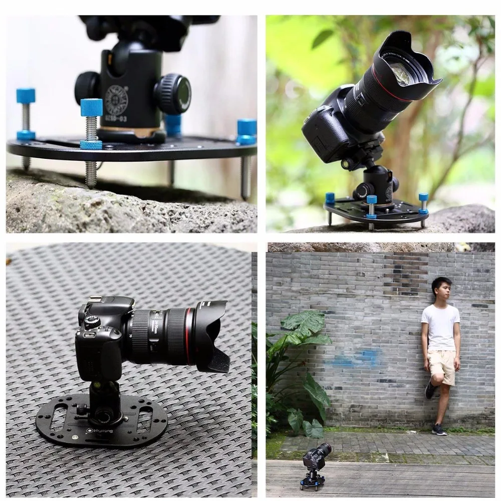 Max mini tripod base for low angle tabletop and travel photography as Platypod Most Compact Mini Tripod Camera Universal