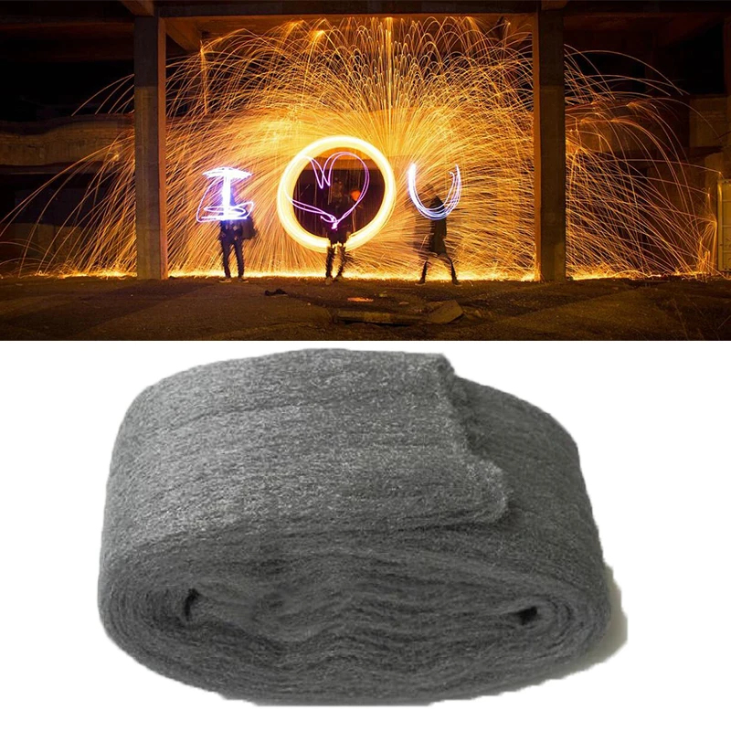 10PCS Light painting photography props steel wool