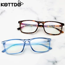 KOTTDO, Ретро стиль, квадратная оправа для очков, женские компьютерные прозрачные линзы, очки для очков, оправа для мужчин, близорукость, прозрачные очки для чтения