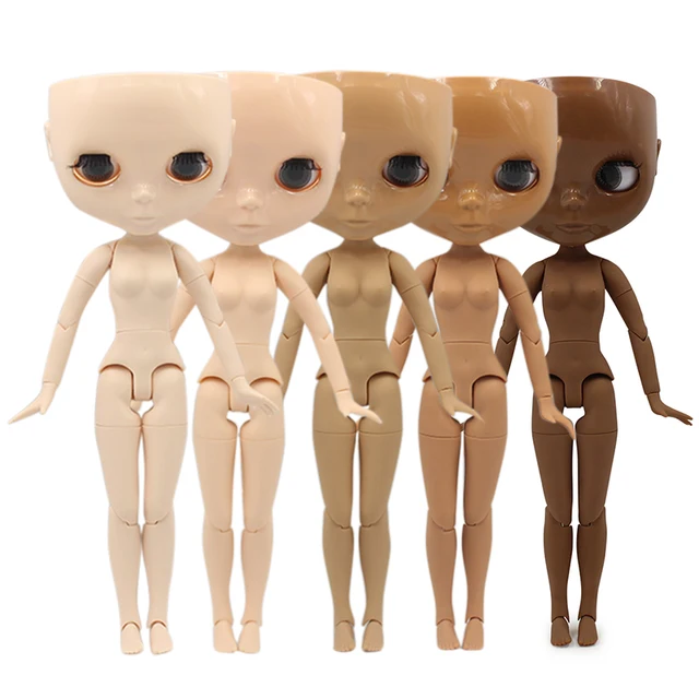 DBS blyth doll joint body bjd toy without makeup shiny face for cutom doll DIY anime girls 2