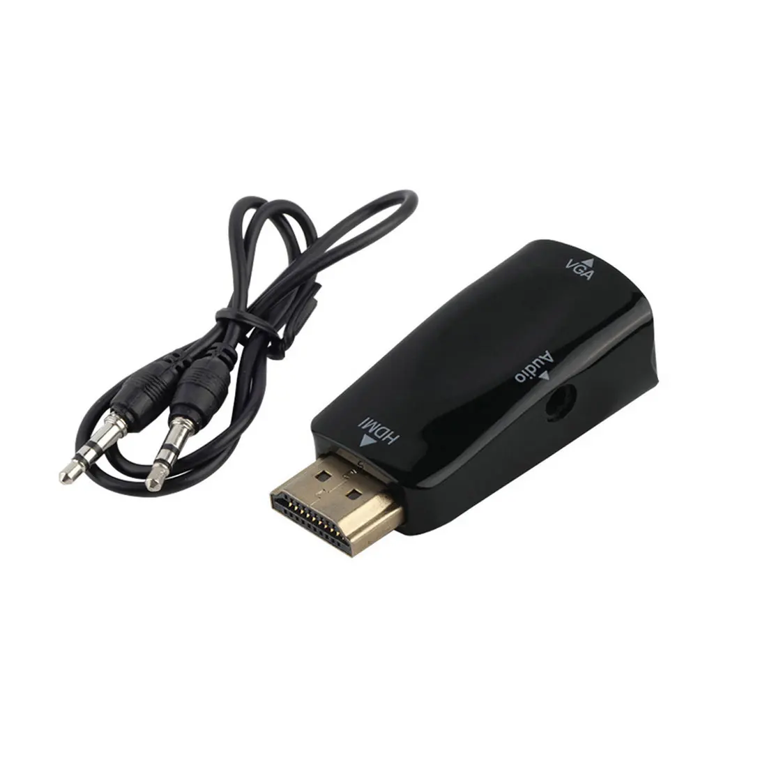 Marsnaska Горячая продажа HDMI в VGA адаптер конвертер кабель с аудио кабелем поддержка HD