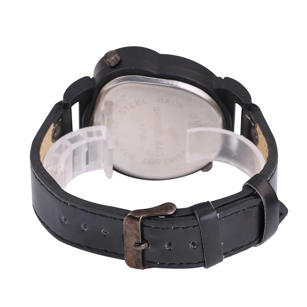 unique design quartz wrist watch for men luxury brand men`s watches dual time zones milutary clock man (8)