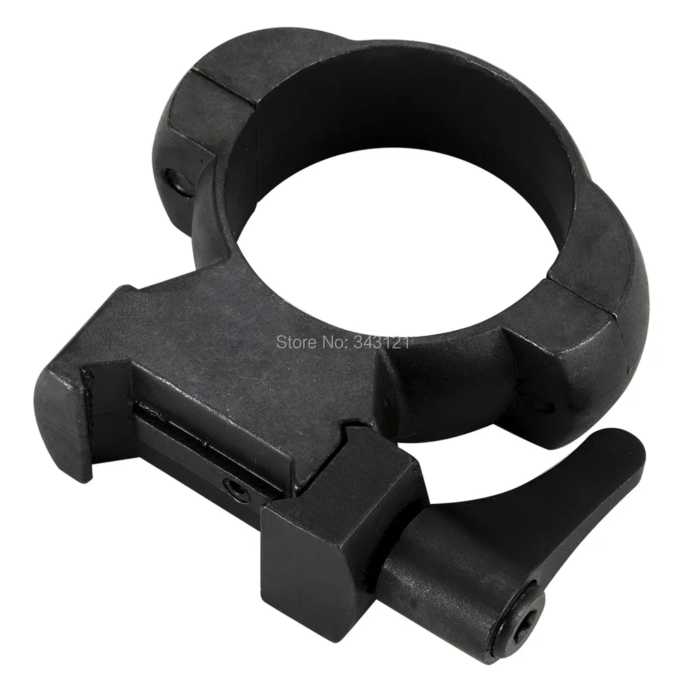 Alonefire Tático Alto Perfil Médio Liberação Rápida Picatinny Weaver Escopo Montagem Anel Brack k5 Aço 30mm 6 Alonefire k5 aço tático 30mm alto perfil