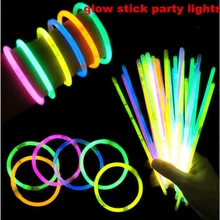 100 шт Высокое качество многоцветные светящиеся палочки вечерние легкие браслеты светящиеся палочки светильник палочка, подарок Chiristams