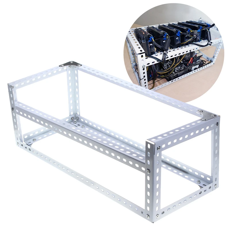 

Open Air Mining Miner Frame Cold Rolled Steel DIY Rig Case Crypto Coin Open Miner Frame Case Air Mining Frame