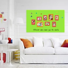 Гибкие железные удерживающие магниты, доска для рисования детей, граффити, зеленый цвет, доска для дома, офиса, школы, Декор, наклейки на стену