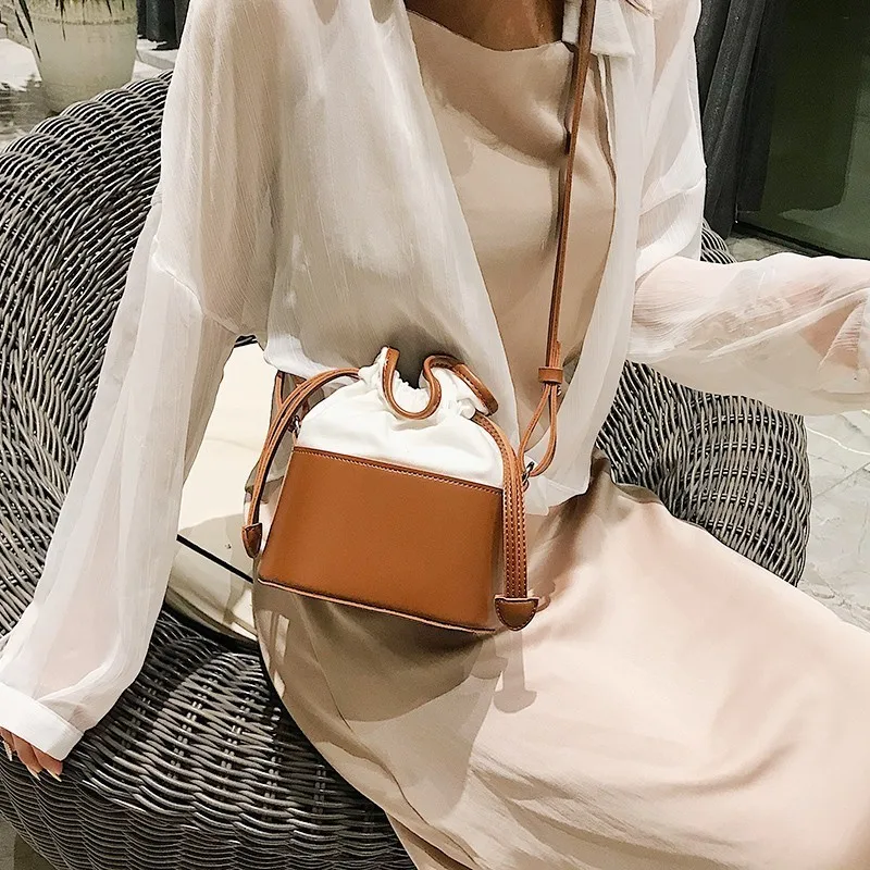 

Luxury Handbags Women Bags Designer Drawstring Bucket Bags Solid Female Totes European Shoulder Crossbody Bags For Women 2019
