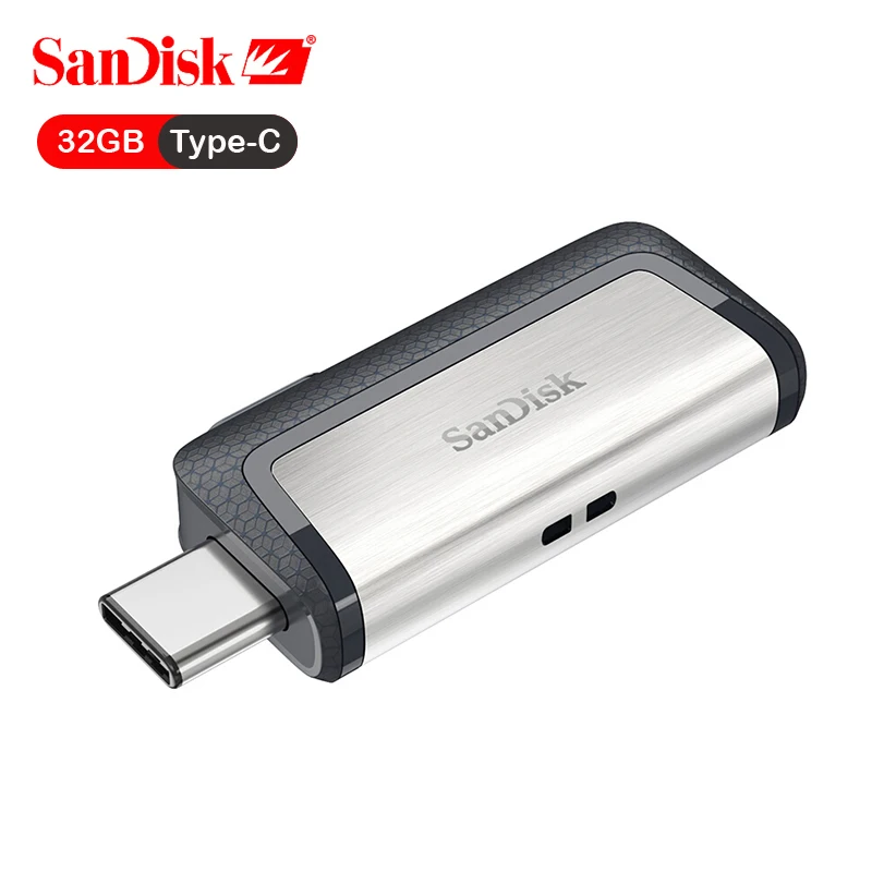 

SanDisk USB Flash Drive Ultra Dual USB 3.1 Stick Type-C and Type-A connectors 150M/s Pen Drive Disk 32GB for Smartphone OTG