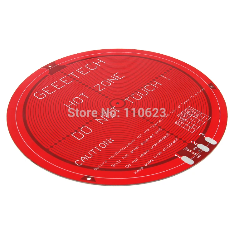  Geeetech 5 stücke Reprap Aluminiumplatte Runde PCB Heatbed für Rostock 3d Drucker