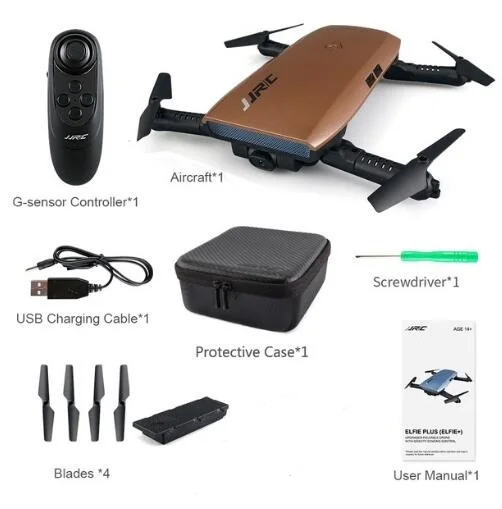 

JJRC H47 ELFIE Drone Mini Foldable RC Pocket Selfie Drones with WiFi FPV 720P HD Camera Remote Control Toy Quadcopter Helicopter