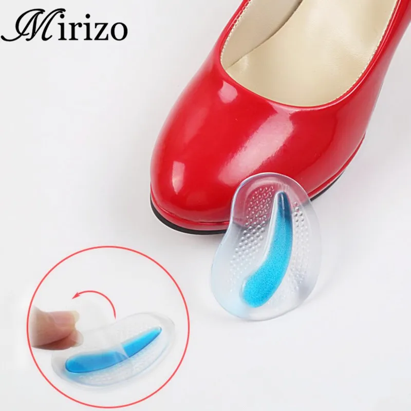 

1Pair Silicone Heel Pads Soft Forefoot Half Yard Pads Invisible High Heel Shoes Slip Resistant Pads Pain Relief Foot Care Tools