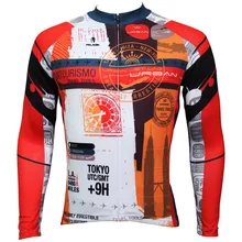 Универсальный дорожный почтальон мужские с длинным рукавом Велоспорт Джерси дышащий красный велосипед одежда рубашка одежда для велоспорта из полиэстера
